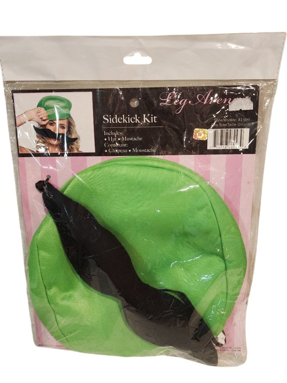 Leg Avenue Side Kick Luigi Adult Plumber Lime Green Hat